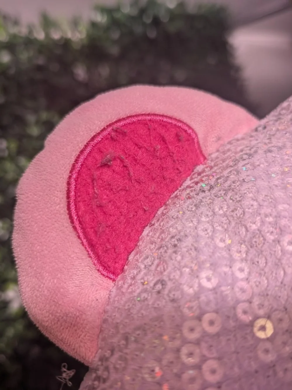 Justice Lavender Sequin Bear Plush Backpack